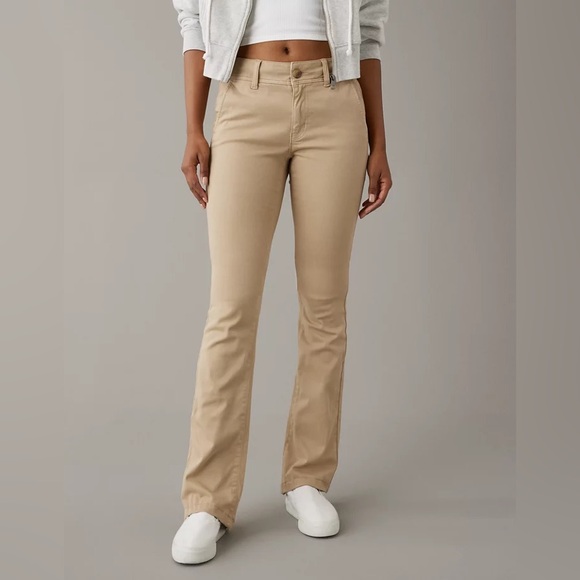 American Eagle Outfitters Pants - American Eagle Outfitters Light Khaki Pants Work School Casual Size 10